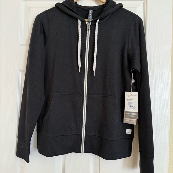 Vuori Black Heather Halo Performance Hoodie NWT Small - Picture 1 of 6